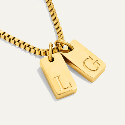 Liora™ Initial Tag Birthstone Necklace
