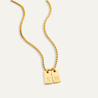 Liora™ Initial Tag Birthstone Necklace