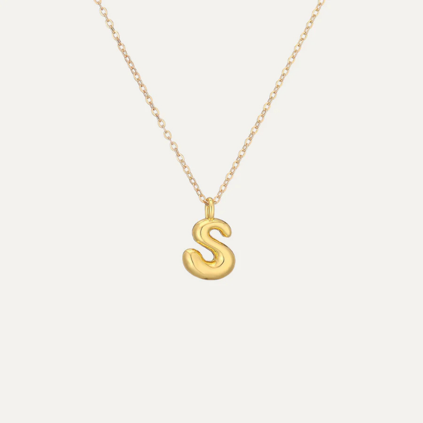 Liora™ Mini Bubble Initial Necklace.