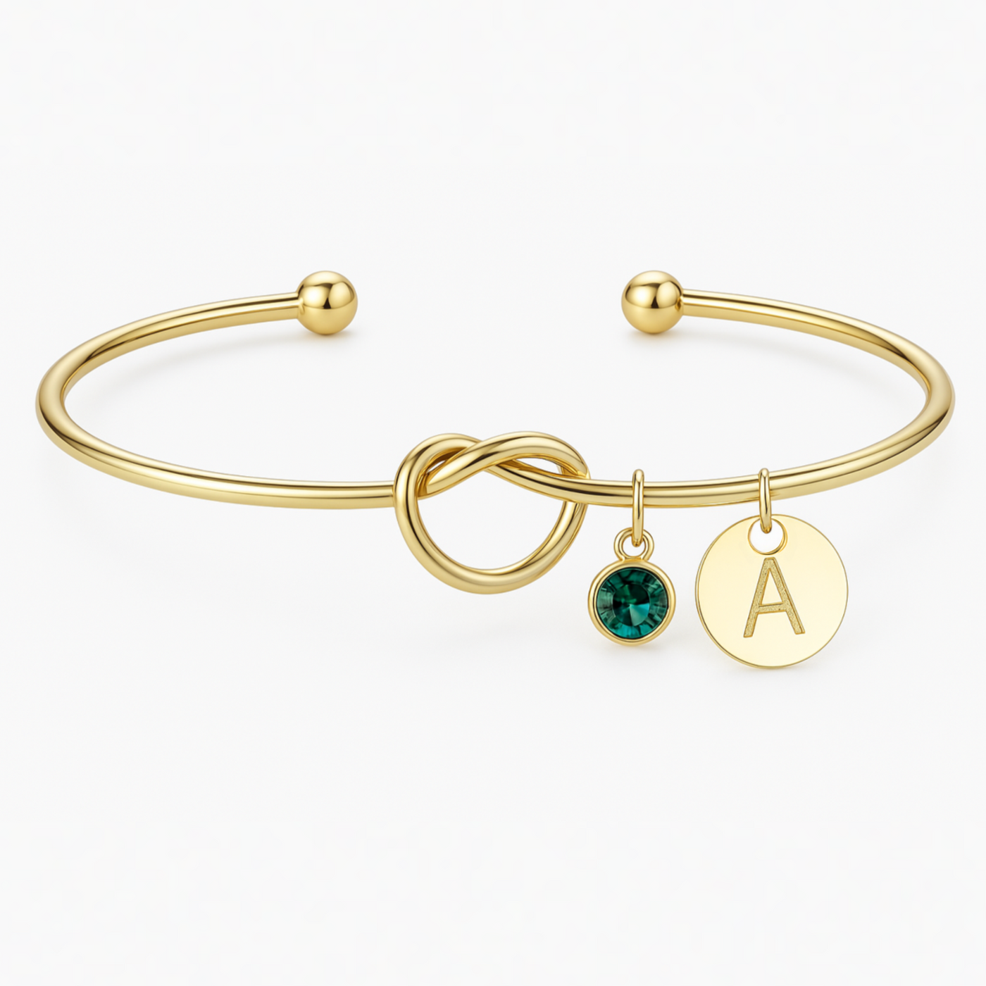 Initial Birthstone Bracelet