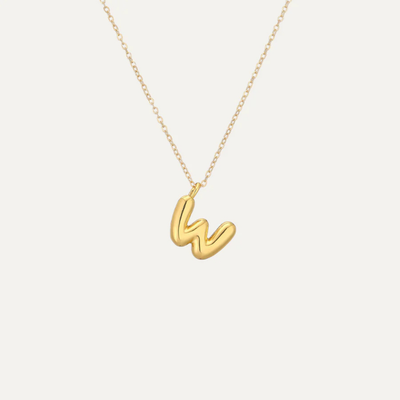 Liora™ Mini Bubble Initial Necklace.
