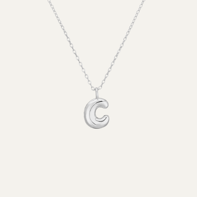Liora™ Mini Bubble Initial Necklace.