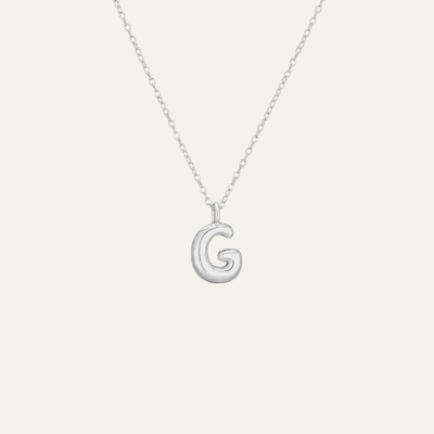 Liora™ Mini Bubble Initial Necklace.