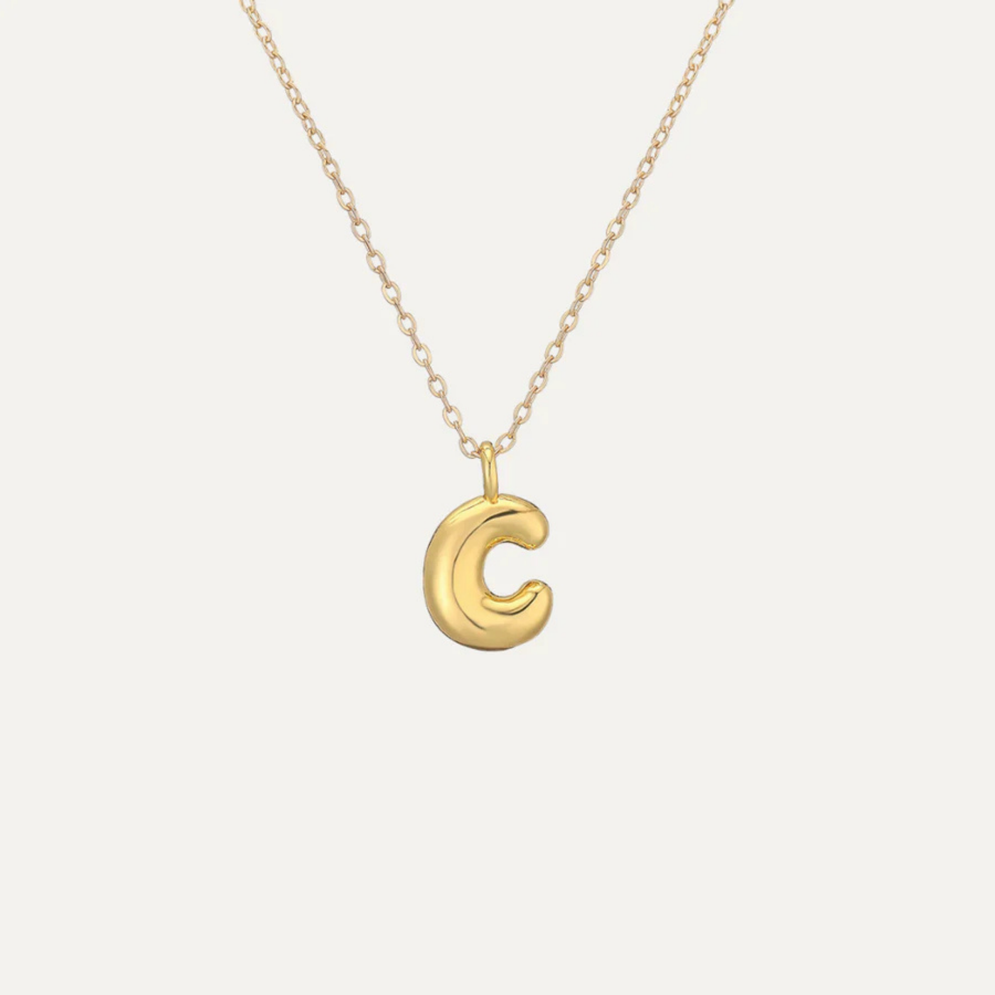Liora™ Mini Bubble Initial Necklace.
