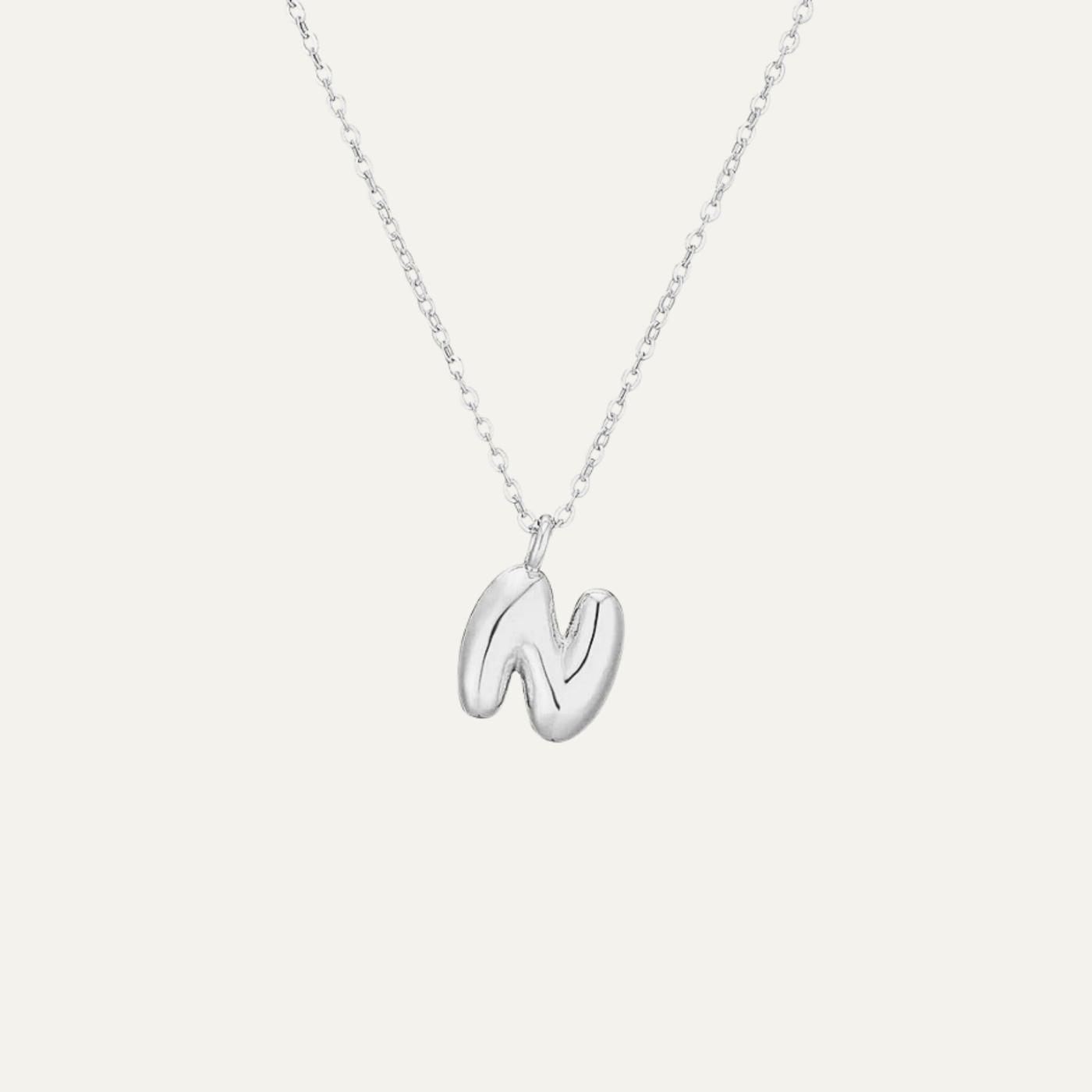 Liora™ Mini Bubble Initial Necklace.
