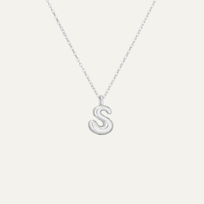 Liora™ Mini Bubble Initial Necklace.